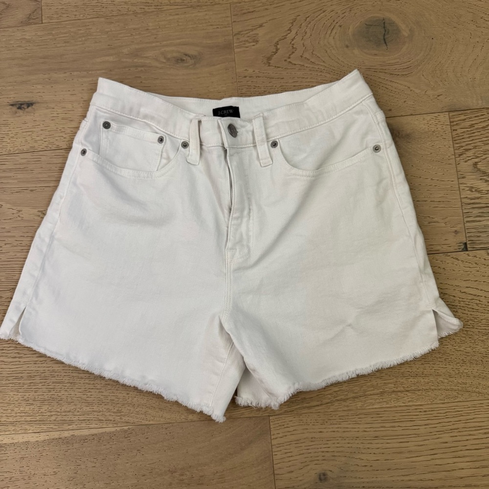 J. Crew Factory Women's White Jean Shorts
